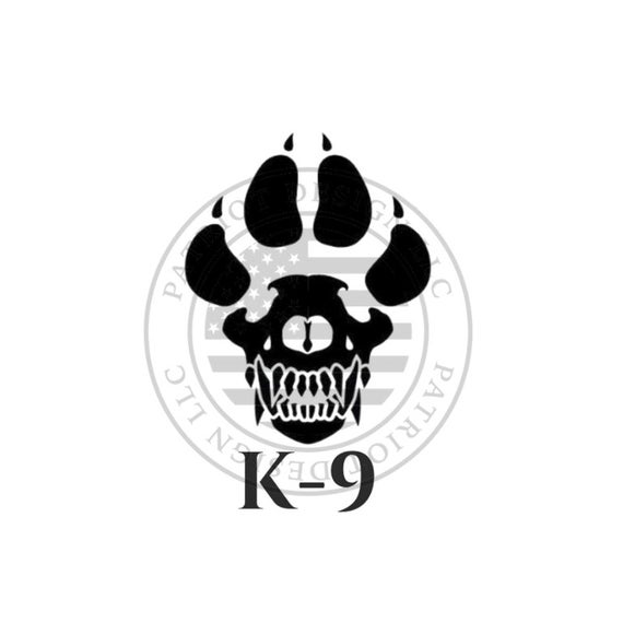 570x570 Skull Unit Military Dog Black White Etsy