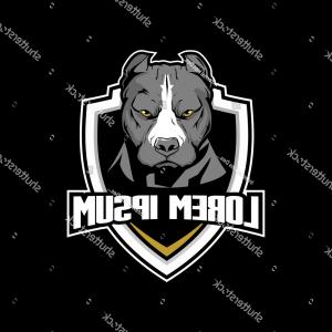 300x300 Pitbull Head Shield Dog Vector Logo Newwaysys