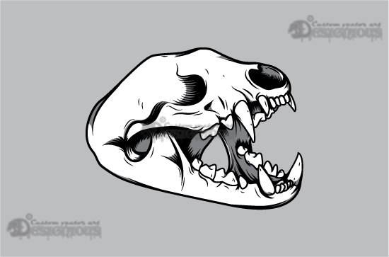 Dog Skull Vector at Vectorified.com | Collection of Dog Skull Vector ...