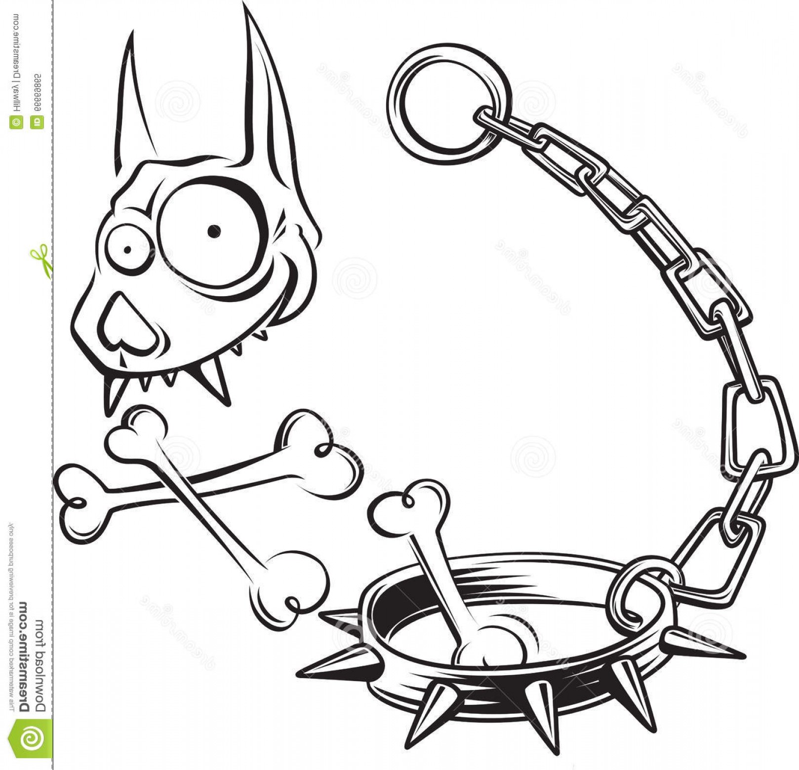 1618x1560 Stock Illustration Cartoon Funny Dog Skull Crossbones Illustration