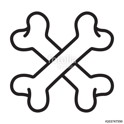 500x500 Crossbones Skull Pirate Dog Vector Logo Icon Halloween