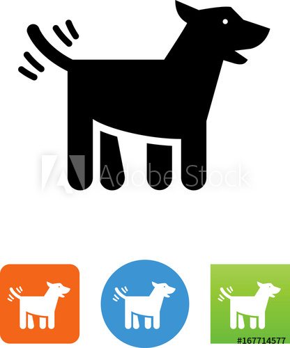 416x500 Tail Wagging Dog Icon