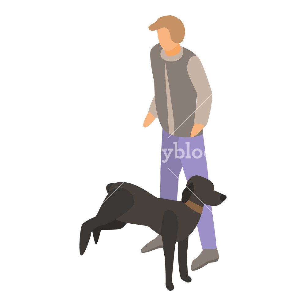 Black Dog Training Icon Isometric Of Black Dog Training Vector 1000x1000 Black Dog Training Icon Isometric Of Black Dog Training Vector