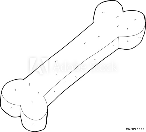 500x454 Outlined Dog Treat