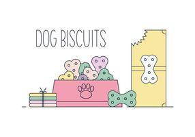 286x200 Vector Dog Biscuits Icon Set