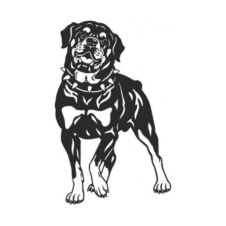 458x458 Dog Rottweiler Breed Vector Art Dxf