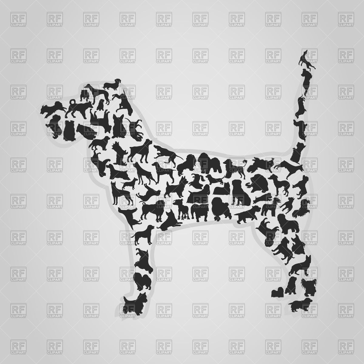 1200x1200 Dog Collected From Set Of Dogs Vector Image Of Plants And Animals