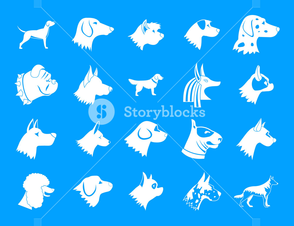 1000x769 Dog Icon Set Simple Set Of Dog Vector Icons For Web Design