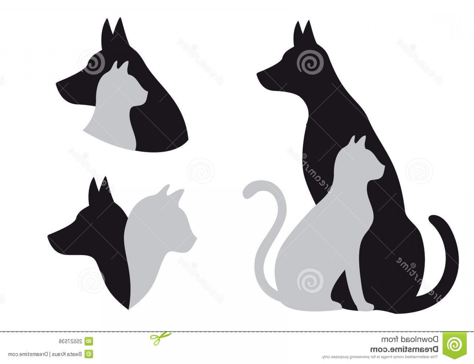 1560x1200 Royalty Free Stock Image Cat Dog Vector Image Soidergi