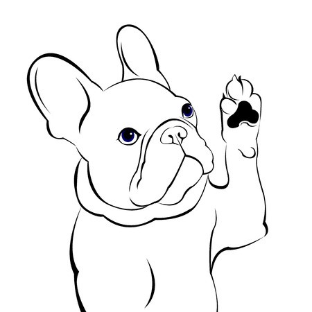 450x450 Dog, Vector, Breed, Cute, Pet, Animal, Bulldog, French, French
