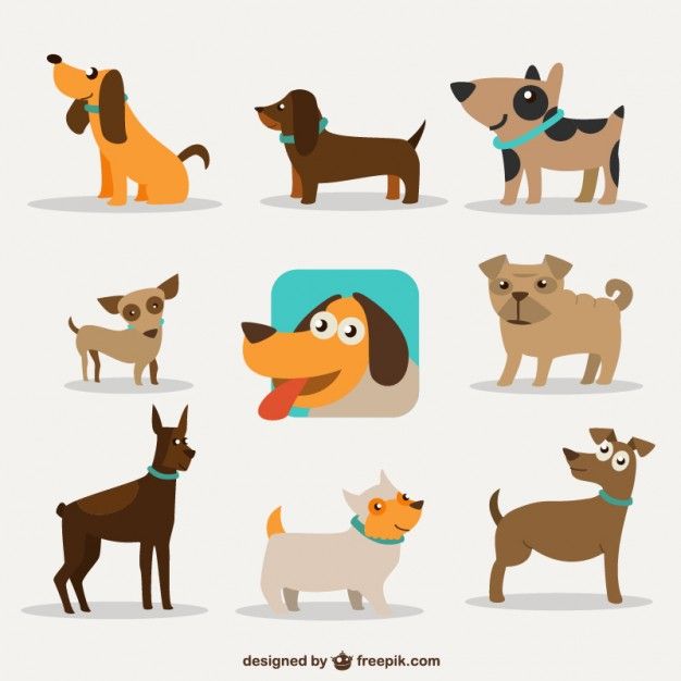 626x626 Dog Cartoon Design Free Vector Free Vectors In Dog Vector