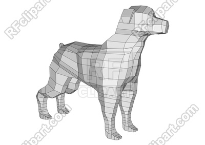 400x283 Polygonal Dog Vector Image Of Plants And Animals Arkela