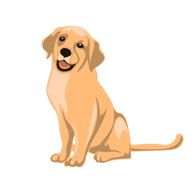 640x640 Vector Clip Art Animal Illustration Dog Vector Illustration