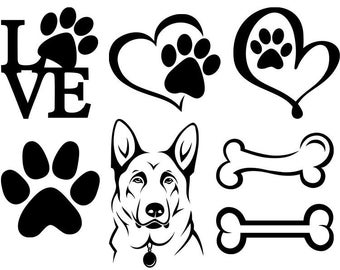340x270 Dog Vector Etsy