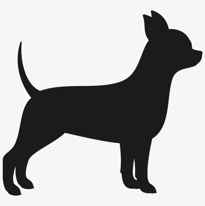 820x823 Download Free Png Dogs Vector Chihuahua Black And White Silhouette