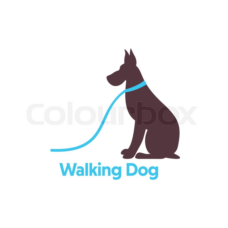 Logo Design For Dog Walking, Training Stock Vector Colourbox 800x800 Logo Design For Dog Walking, Training Stock Vector Colourbox