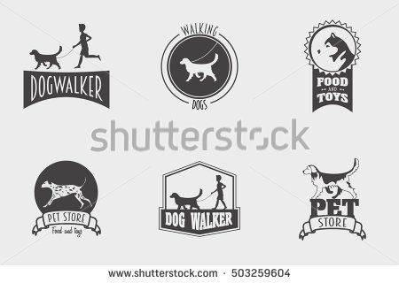 Set Of Vector Pet Shop Or Store, Dog Walker Logos, Badges 450x320 Set Of Vector Pet Shop Or Store, Dog Walker Logos, Badges