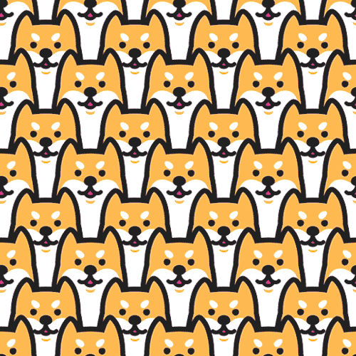 500x500 New Trending Gif Tagged Dog Puppy Vector Doge Shiba Inu New