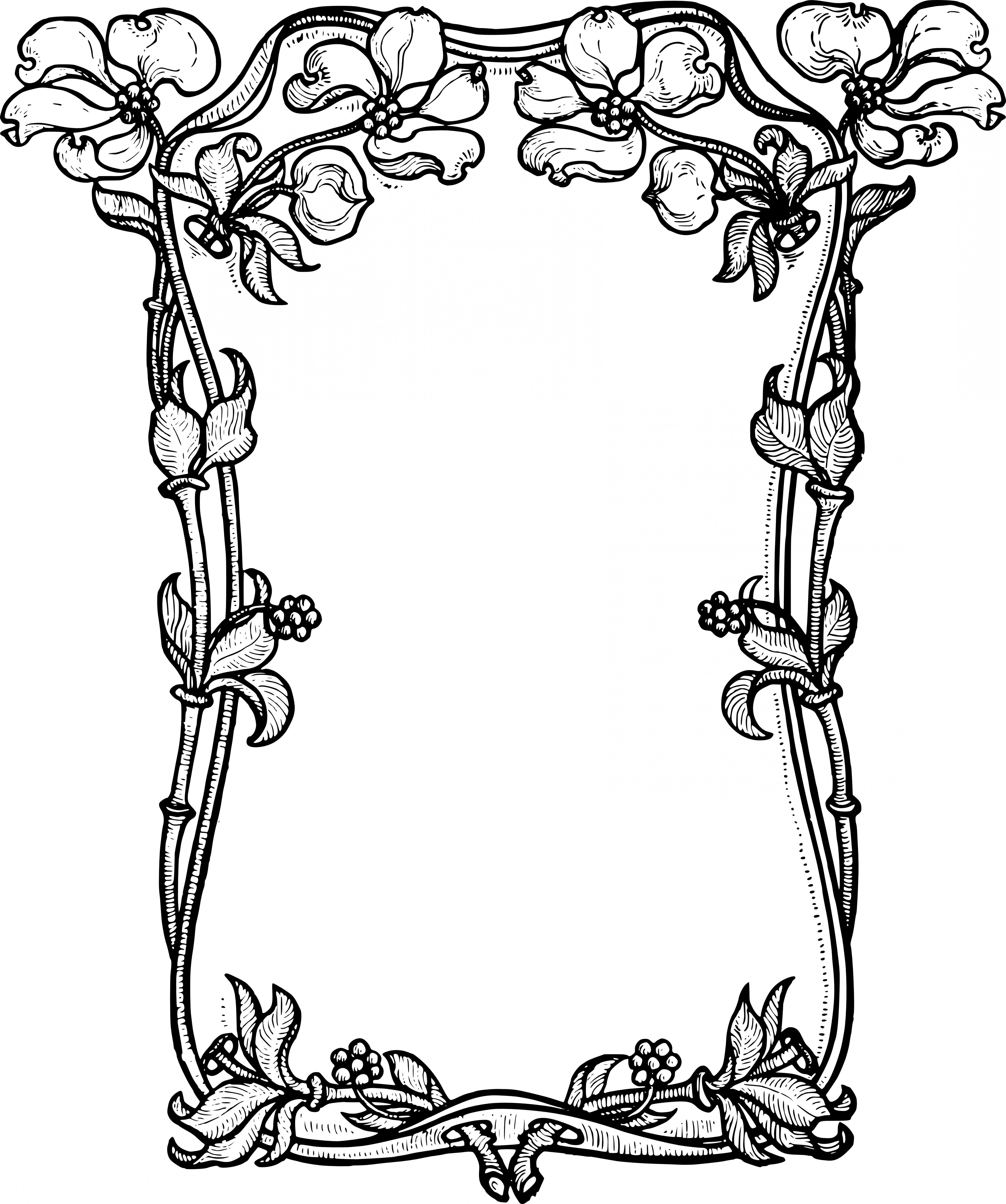 Stock Images Dogwood Flower Frame Clip Art Vector Soidergi 6164x7376 Stock Images Dogwood Flower Frame Clip Art Vector Soidergi