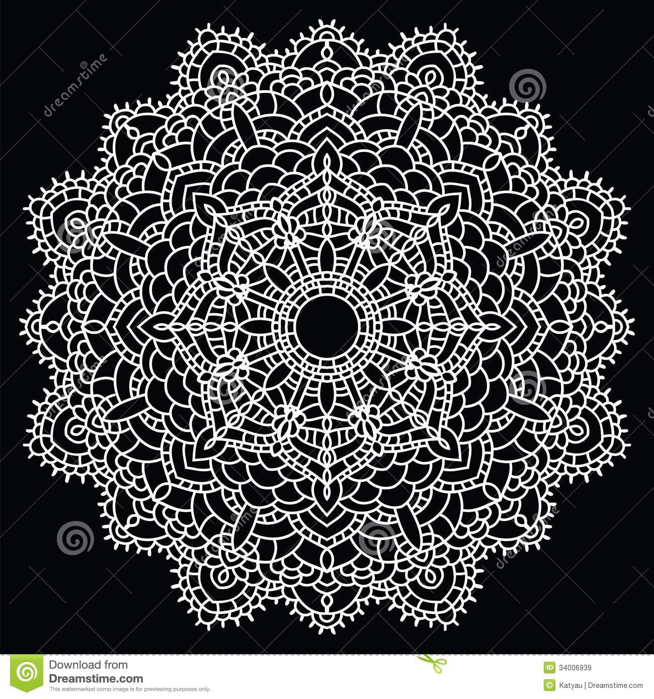 Doily Pattern Vector