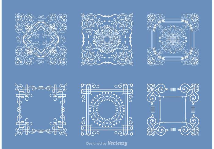 700x490 Free Square Doily Vector Pack
