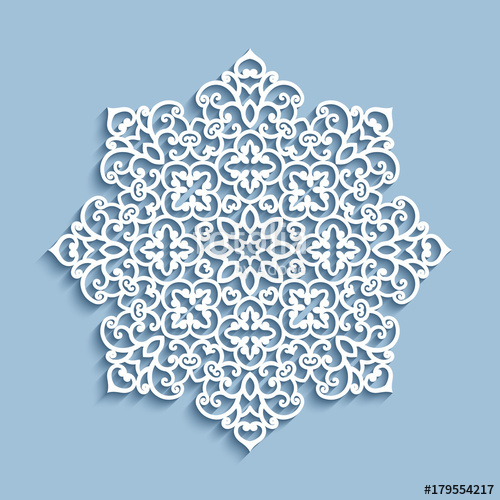 500x500 Paper Lace Doily, Cutout Round Pattern Stock Image And Royalty