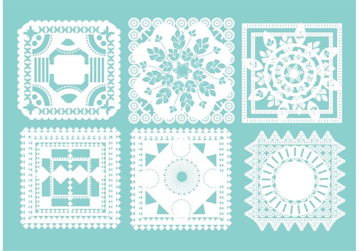 700x490 Square Doily Vectors