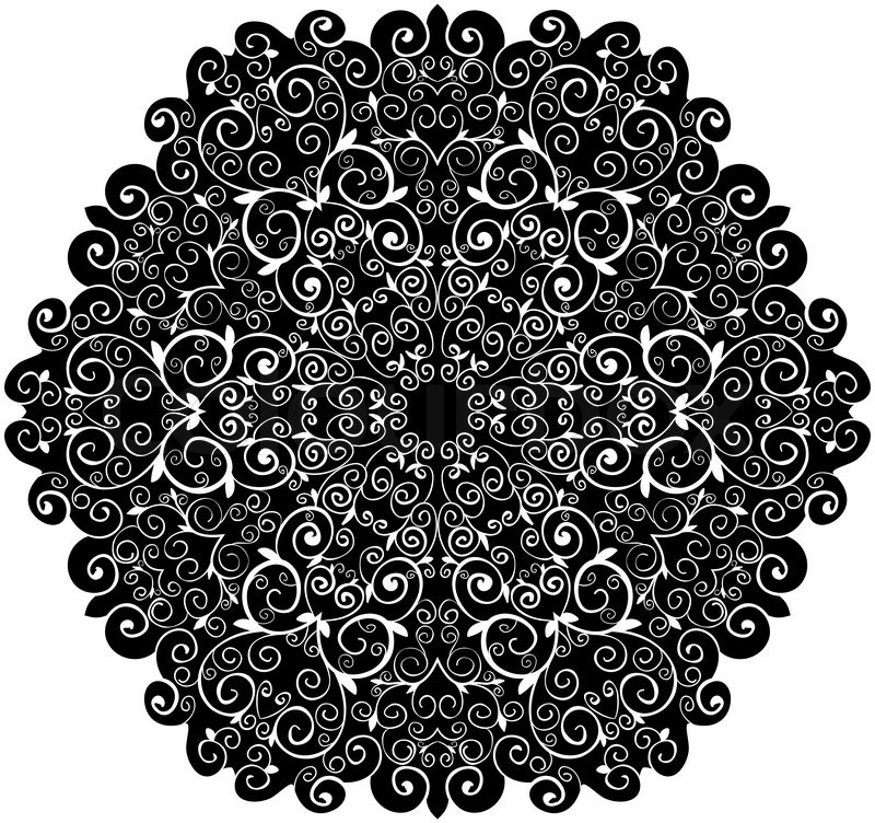 800x752 Doily Pattern Background, With Stock Vector Colourbox