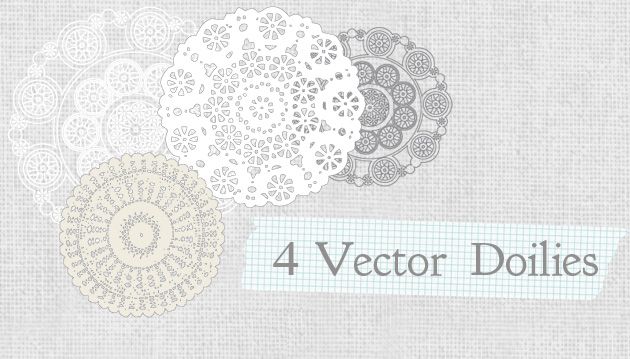 630x359 Free Lace Doily Vector