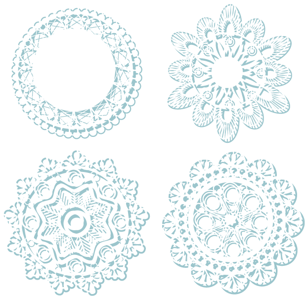 617x599 Hd Doily Vector Crochet