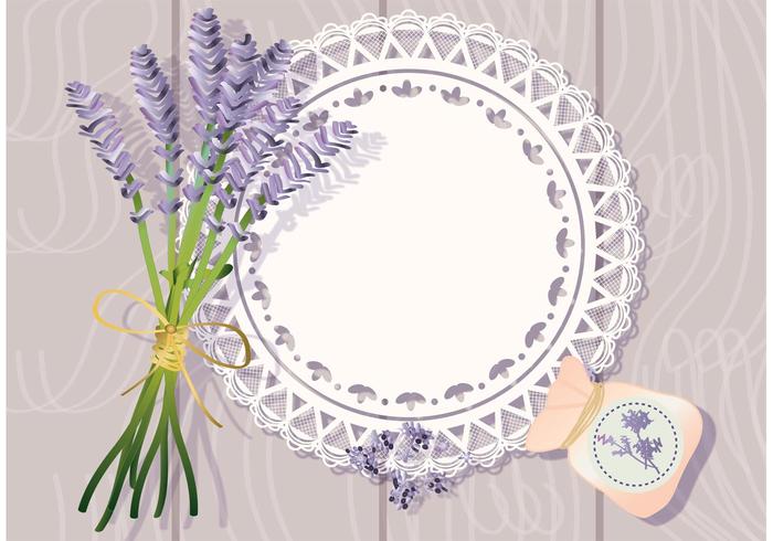700x490 Doily With Lavender Background Vector