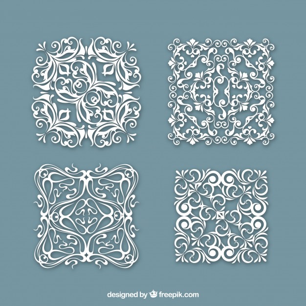 626x626 Vintage Square Doily Vector Free Download