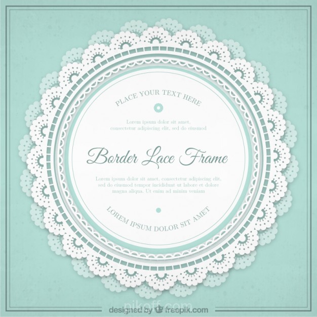 626x626 Vintage Lace Frame Vector Free Download