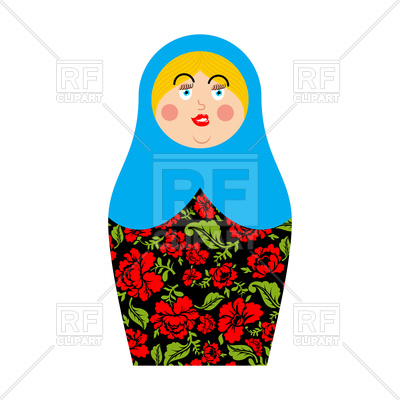 400x400 Matryoshka Russian Folk Doll Vector Image Of Icons And Emblems