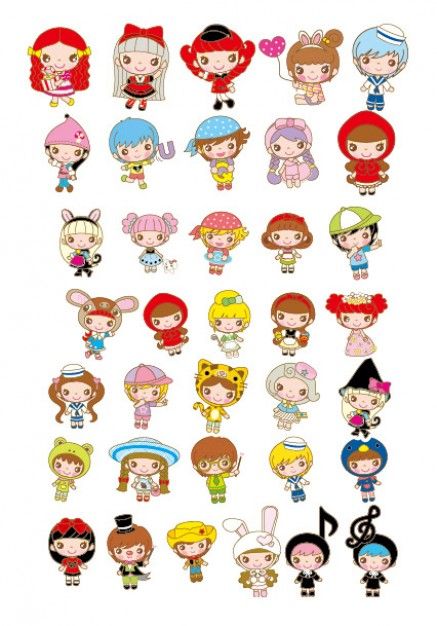 437x626 Lovely Doll Vector Details Photoshop World, Vector Free, Free