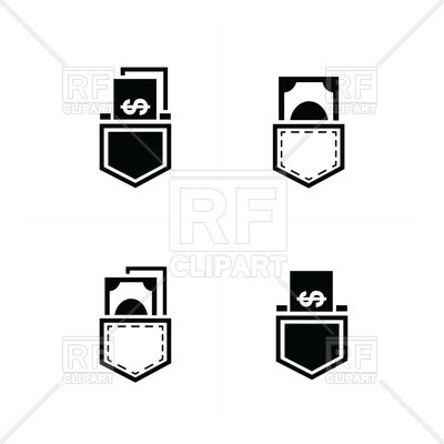 Dollar Bills In Jeans Pocket Icons Vector Image Of Icons 400x400 Dollar Bills In Jeans Pocket Icons Vector Image Of Icons