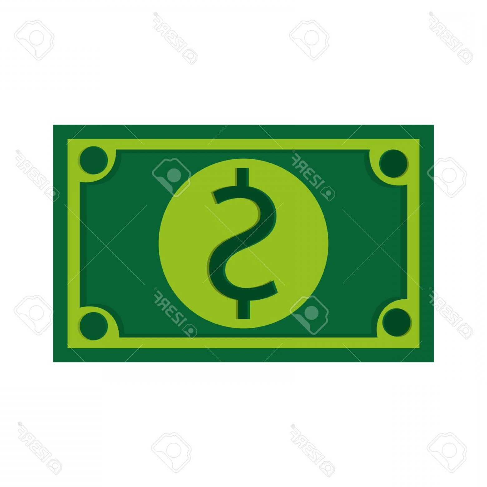 Photostock Vector Simple Flat Design Green Dollar Bill Icon Vector 1560x1560 Photostock Vector Simple Flat Design Green Dollar Bill Icon Vector