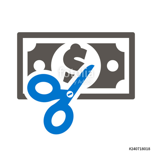 Scissors Cut Dollar Bill Icon Vector Discount Logo Sell Sale 500x500 Scissors Cut Dollar Bill Icon Vector Discount Logo Sell Sale