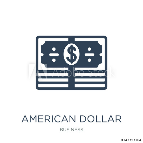 American Dollar Bill Icon Vector On White Background, American D 500x500 American Dollar Bill Icon Vector On White Background, American D