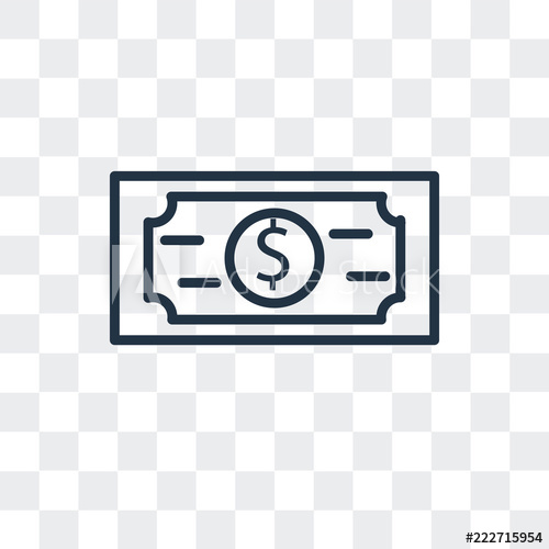 Dollar Bill Icon Isolated On Transparent Background Modern 500x500 Dollar Bill Icon Isolated On Transparent Background Modern
