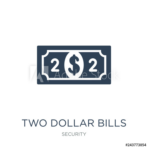 Two Dollar Bills Icon Vector On White Background, Two Dollar Bills 500x500 Two Dollar Bills Icon Vector On White Background, Two Dollar Bills