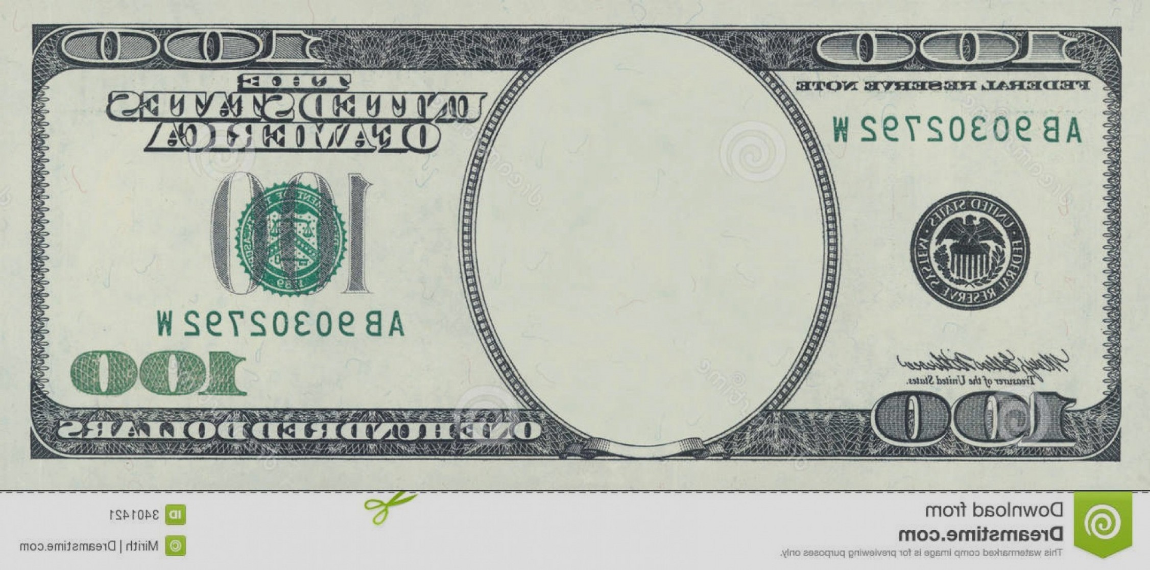 2252x1116 Dollar Bill Template Download Awesome Luxury Hundred Festooning