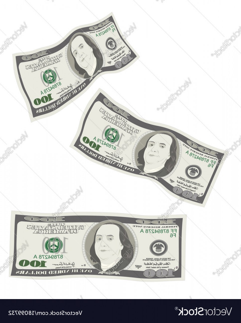 967x1296 Flying Falling Dollar Bills Vector Handandbeak