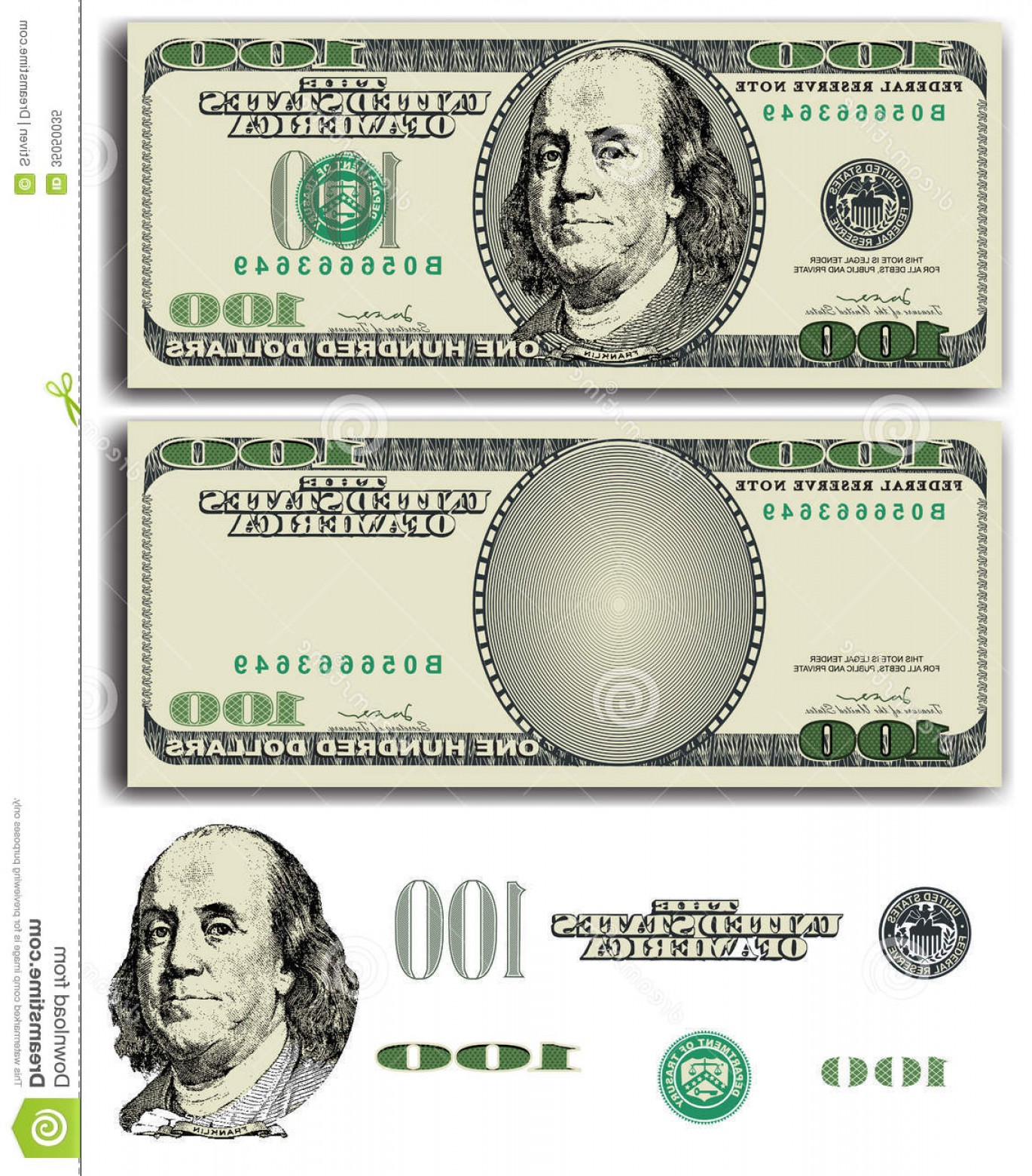 1370x1560 Royalty Free Stock Photo Dollar Bill Vector Easy Removable