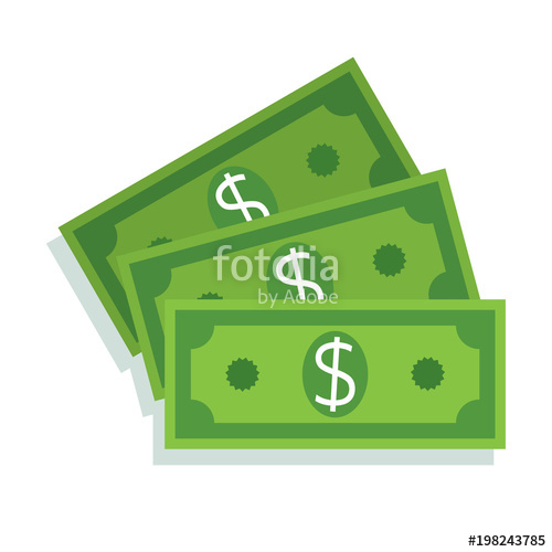 500x500 Dollar Bill Icon Money Cash Stock Image And Royalty Free Vector