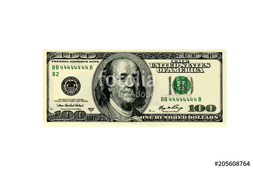 500x334 Hundred Dollar Bill Vector Illustration Stock Image And Royalty