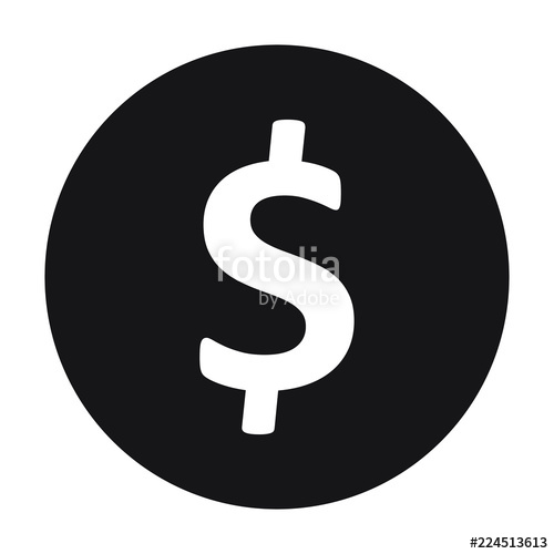 500x500 Dollar Sign, Dollar Icon, Dollar Symbol, Vector Illustration