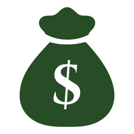 450x450 Vector Illustration Of Green Money Bag With Dollar Icon