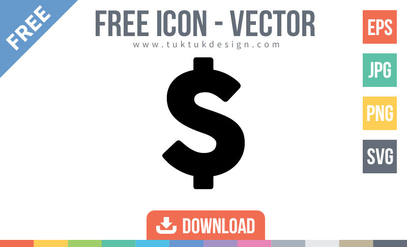 800x486 Dollar Sign Icon Symbol Free Vector Image