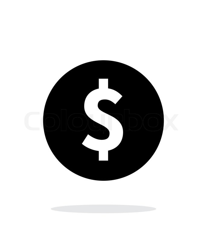 686x800 Coin With Dollar Sign Simple Icon On Stock Vector Colourbox